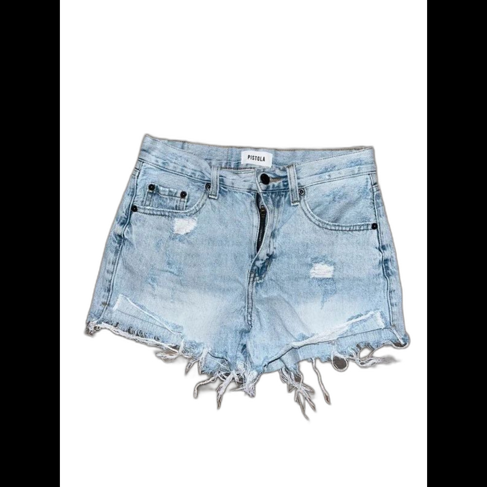 Pistola high rise denim shorts